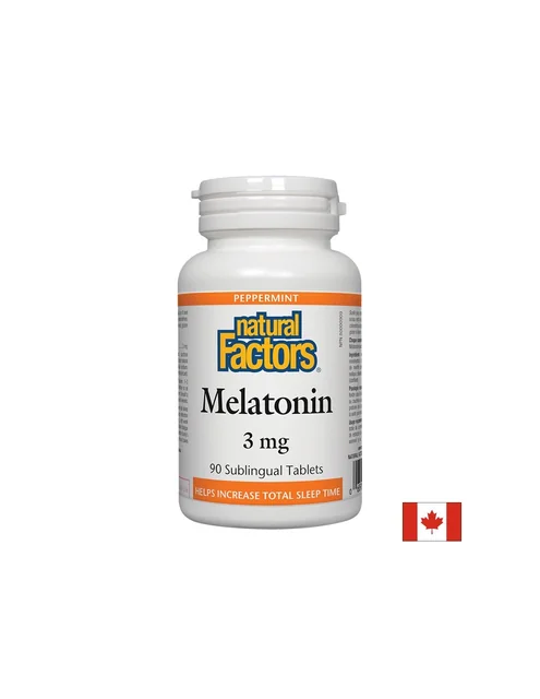 Мелатонин Natural Factors — 3 mg, 90 таблетки